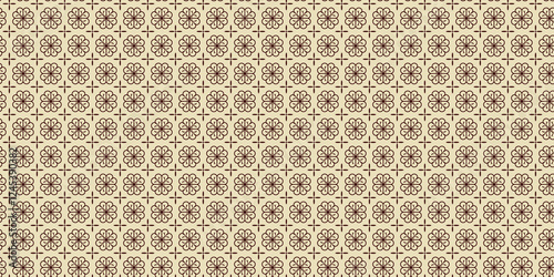 Decorative seamless pattern brown and vanila color for background or wallpaper, decorative background jpg.