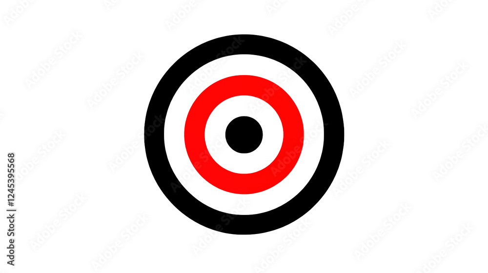 Abstract Red Ring on transparent Background Modern Design Element Abstract Red Ring on transparent Background Modern Design Element