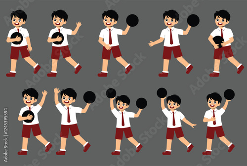 Elementary School Children Activity with uniform