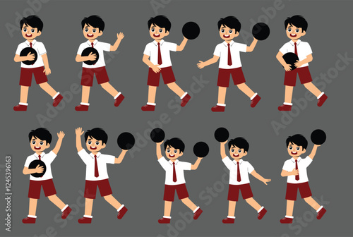 Elementary School Children Activity with uniform