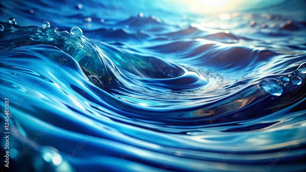 Abstract Blue Water Background: Deep Ocean Texture, High Resolution Stock Photo Abstract Blue Water Background: Deep Ocean Texture, High Resolution Stock Photo