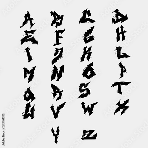 alphabet Graffiti Fill Industrial Robot