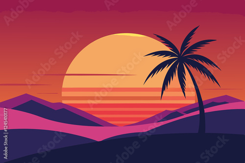 Sunset illustration