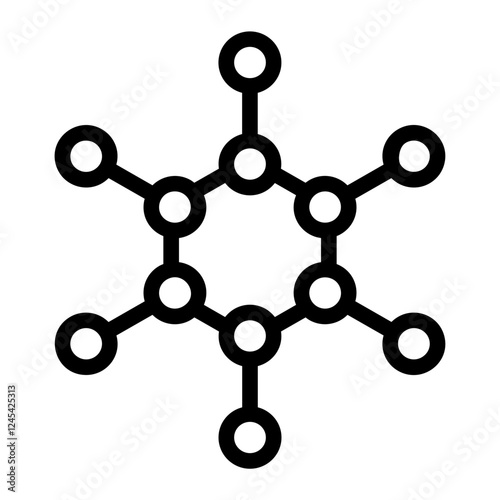 Molecular Line Icon