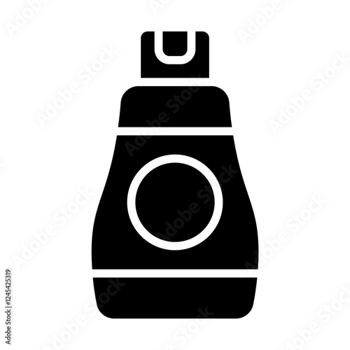 Mineral Water Solid Icon