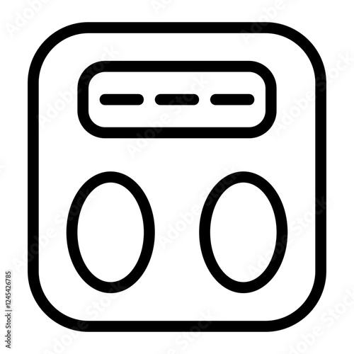 Weight Scales Line Icon