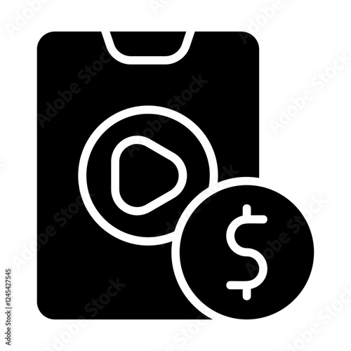 Monetization Solid Icon