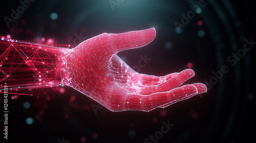 Digital Hand Reaching Out: ...