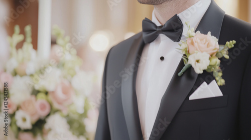 Groom's Tuxedo Elegance:  A...