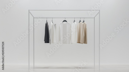 Minimalist Apparel Display:...