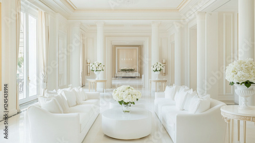 Serene White Interior: An e...