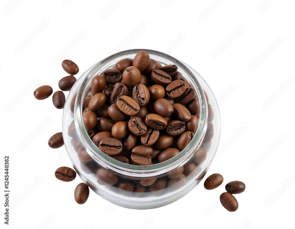 coffee beans in a cup