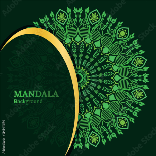 Modern Style Color Mandala Design Template