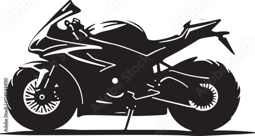 sports motorbike, motorbike silhouette, black bike art, racing beast, speed demon, shadow rider, sleek machine, fast lane, adrenaline rush, dark rider, moto silhouette, two-wheel thunder, fierce bike,
