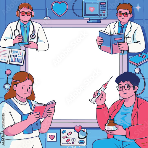 Medical-Themed Frame Borders photo