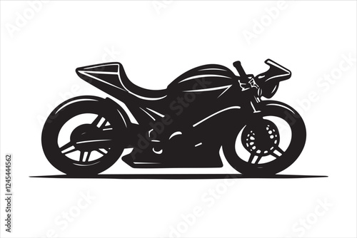 sports motorbike, motorbike silhouette, black bike art, racing beast, speed demon, shadow rider, sleek machine, fast lane, adrenaline rush, dark rider, moto silhouette, two-wheel thunder, fierce bike,