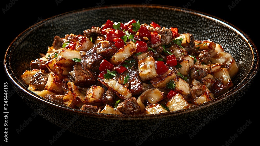 Exquisite Stir Fry with Tofu and Vegetables Delights the Palate with Freshness and Nutritional Value. Exquisite Stir Fry with Tofu and Vegetables Delights the Palate with Freshness and Nutritional Value.