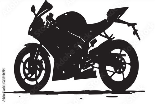 sports motorbike, motorbike silhouette, black bike art, racing beast, speed demon, shadow rider, sleek machine, fast lane, adrenaline rush, dark rider, moto silhouette, two-wheel thunder, fierce bike,