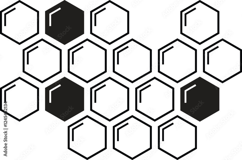 abstract honeycomb pattern art can be used background. abstract honeycomb pattern art can be used background.