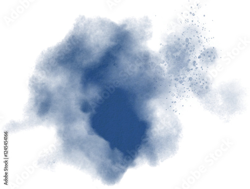 Watercolor stain decoration. Abstract watercolor brush texture for design element