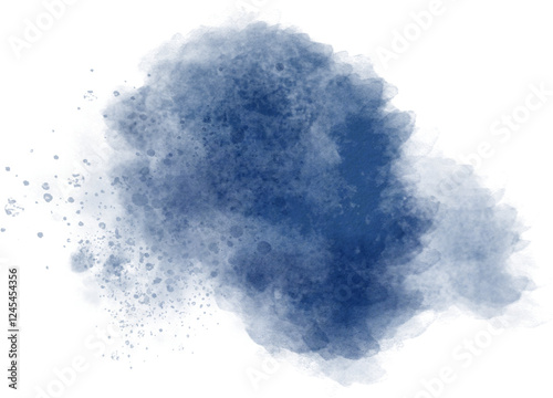 Watercolor stain decoration. Abstract watercolor brush texture for design element