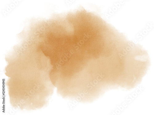 Watercolor stain decoration. Abstract watercolor brush texture for design element