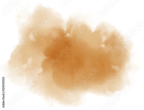 Watercolor stain decoration. Abstract watercolor brush texture for design element