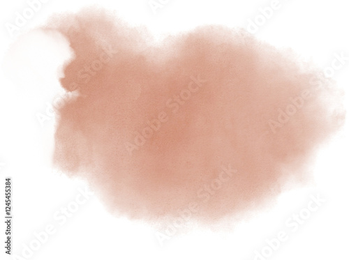 Watercolor stain decoration. Abstract watercolor brush texture for design element