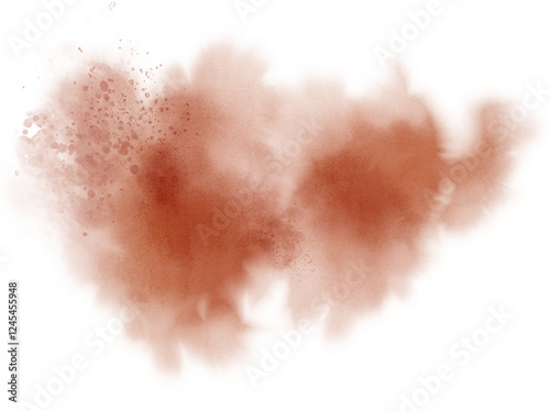 Watercolor stain decoration. Abstract watercolor brush texture for design element