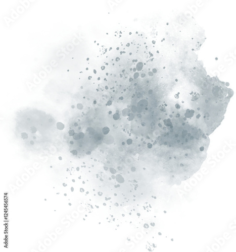 Watercolor stain decoration. Abstract watercolor brush texture for design element