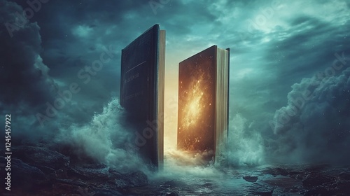 Mystical Book Portal Opens to a Galaxy Beyond the Stormy Horizon
