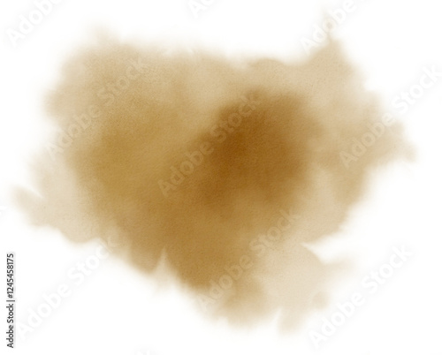 Watercolor stain decoration. Abstract watercolor brush texture for design element