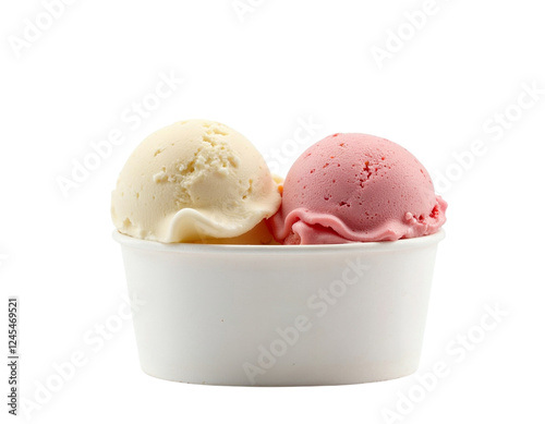 Obraz na płótnie strawberry ice cream w salonie