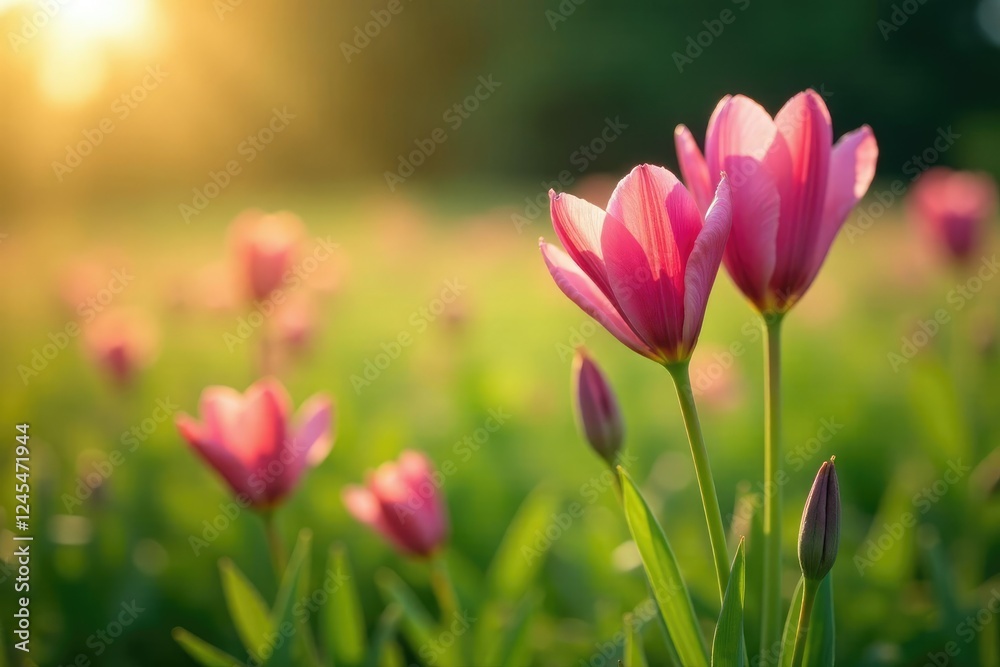 Tuberose flowers begin to swell and grow from the earth in a sunny meadow, field, tuberose, plants Tuberose flowers begin to swell and grow from the earth in a sunny meadow, field, tuberose, plants