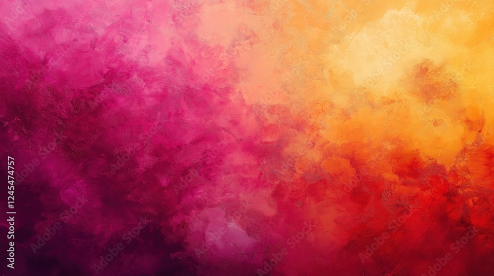 Rich magenta and orange gradient with painterly texture and warm glow Rich magenta and orange gradient with painterly texture and warm glow