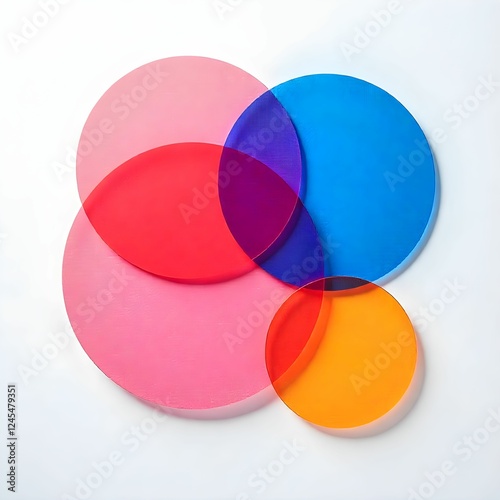 color wheel isolated on white background