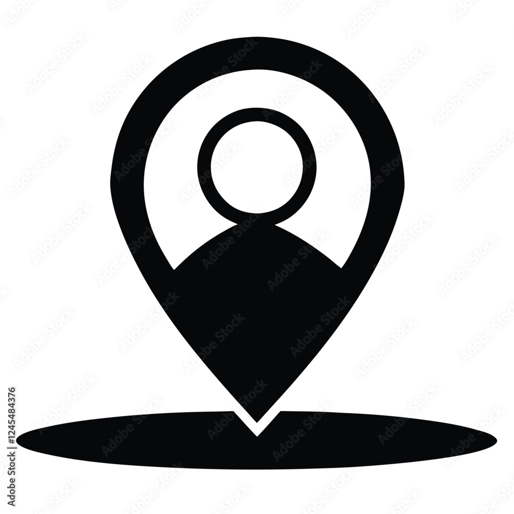 silhouette vector
illustration of A GPS Location icon on white background silhouette vector
illustration of A GPS Location icon on white background