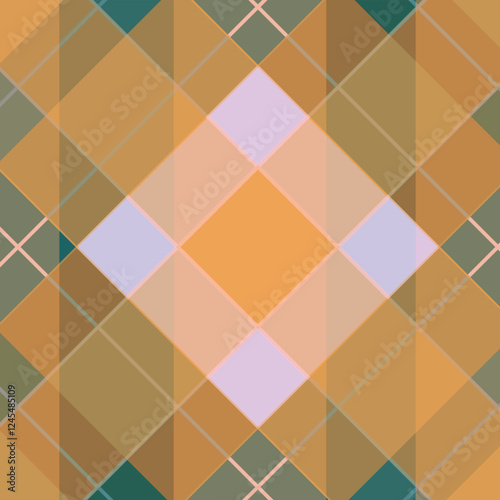 Tartan check plaid pattern. Seamless simple textured dark plaid vector illustration for flannel shirt, blanket, duvet cover, other textile print.