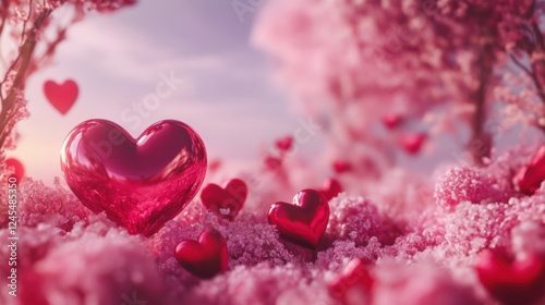 Valentines day sale background - Valentine's Day Concept.