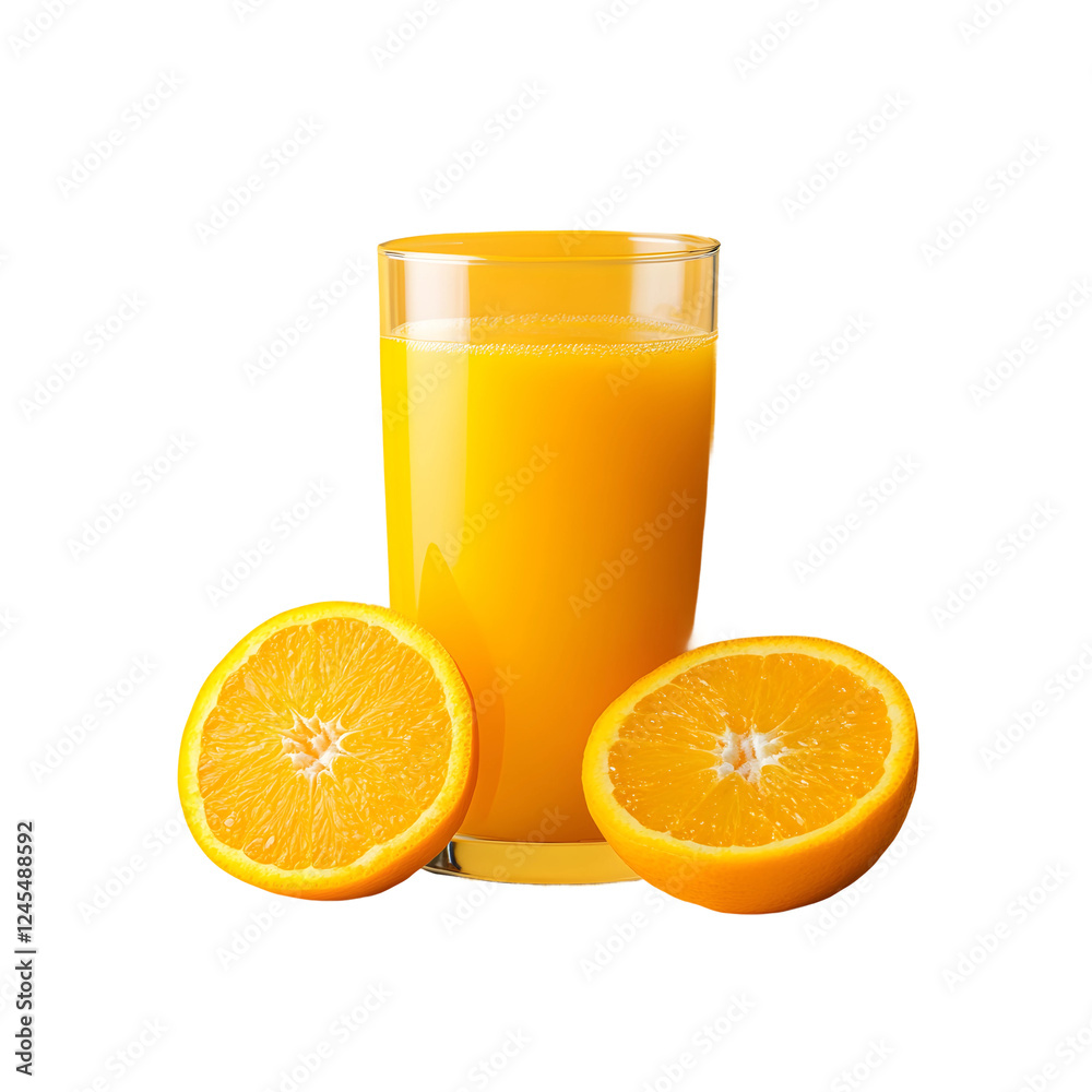 Glass of orange juice transparent background Glass of orange juice transparent background