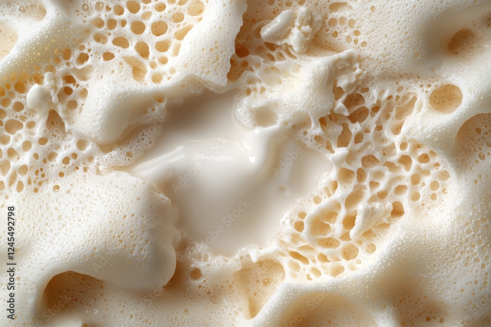 Close-up of textured soy-based foam Close-up of textured soy-based foam