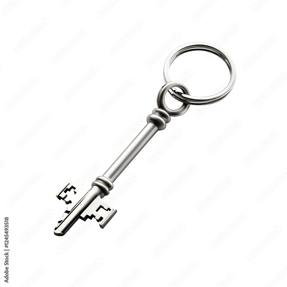 Realistic Keychain with a Small Key Realistic Keychain with a Small Key