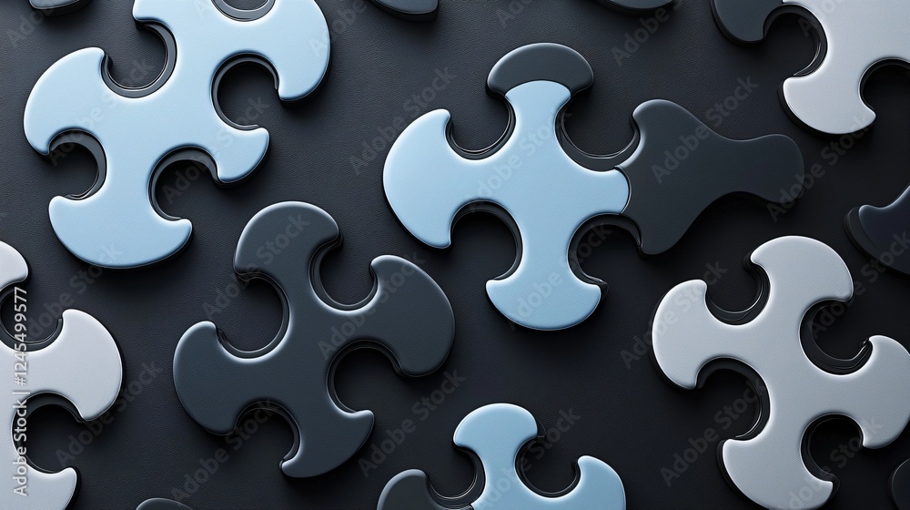 Puzzle pieces connecting, teamwork concept Puzzle pieces connecting, teamwork concept