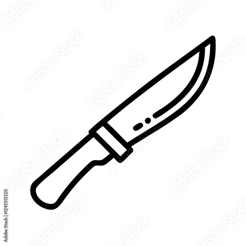 Knife Line Icon Vector Illustration