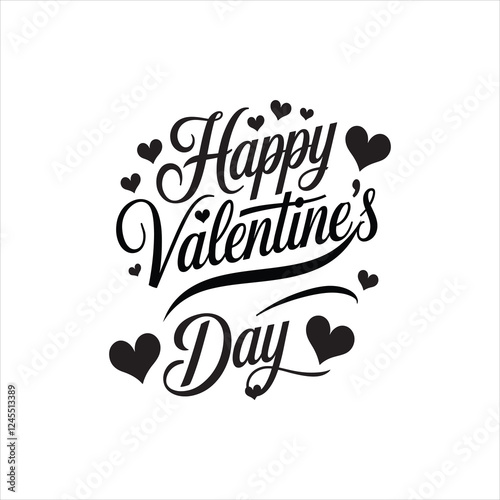 : T-shirt design ,Happy Valentine's Day ,vector art
