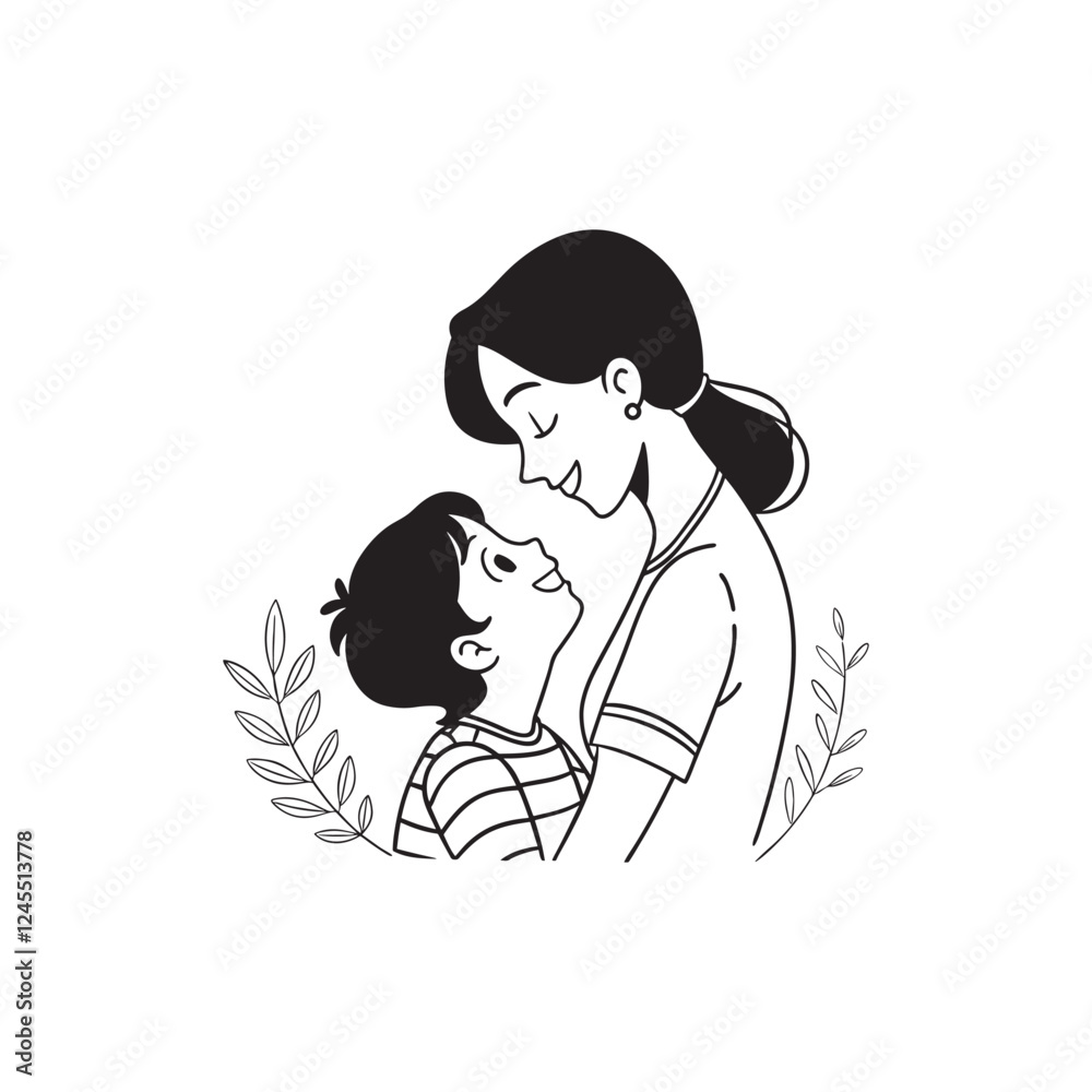 mother and son mother and son