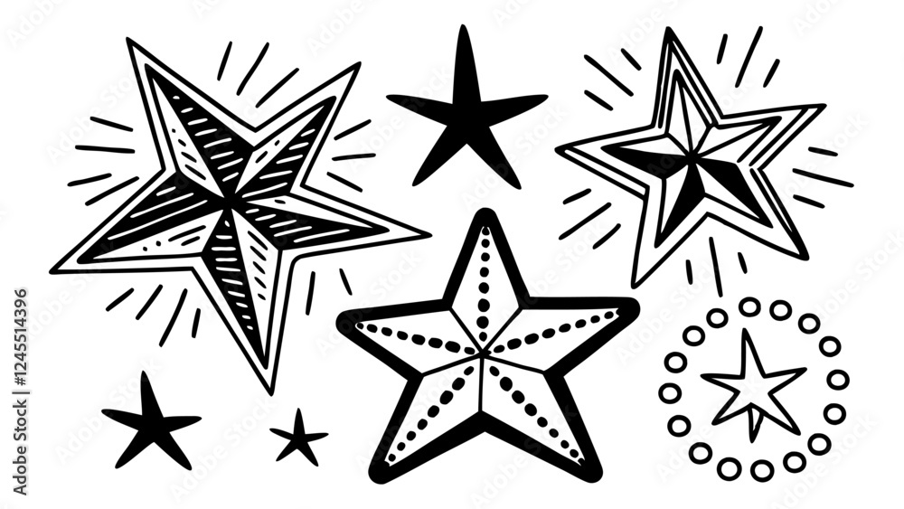 Obraz premium set of stars