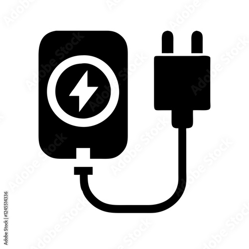 Charging Cable Icon Vector