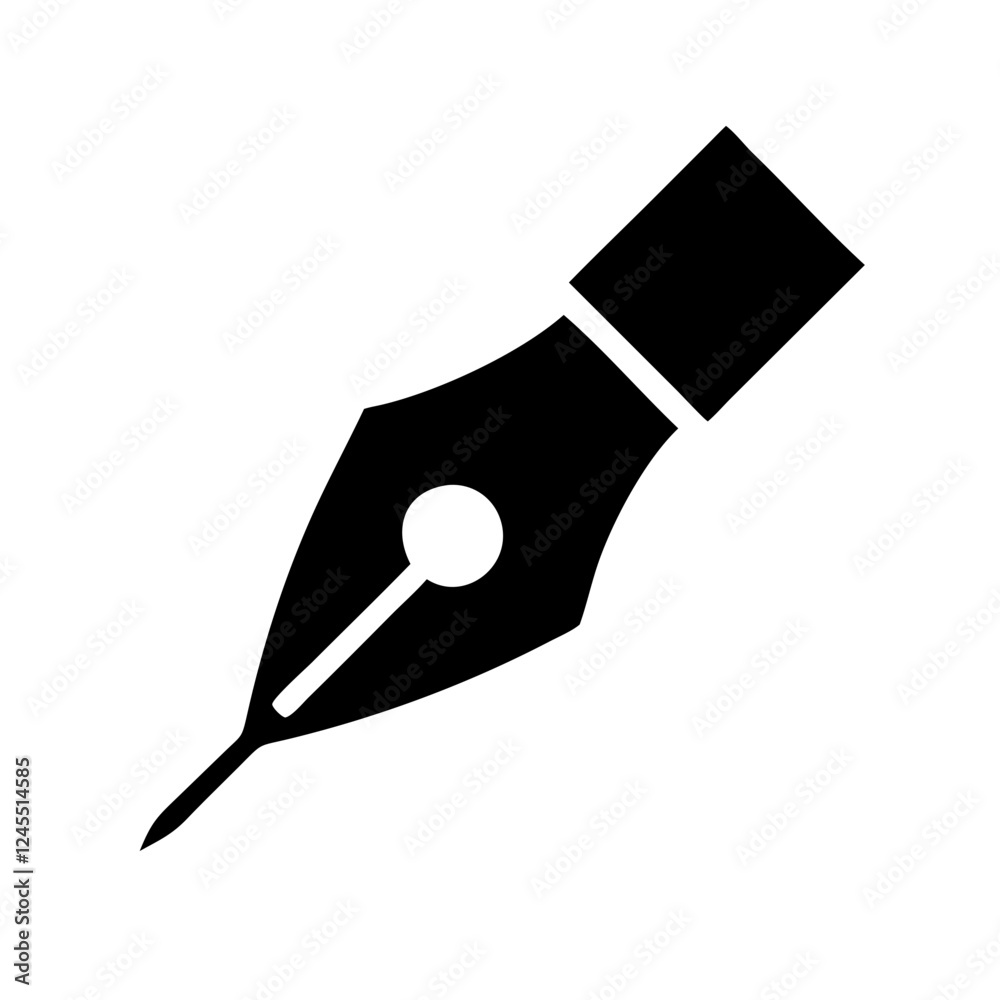 Fountain Pen Nib Icon Vector Fountain Pen Nib Icon Vector