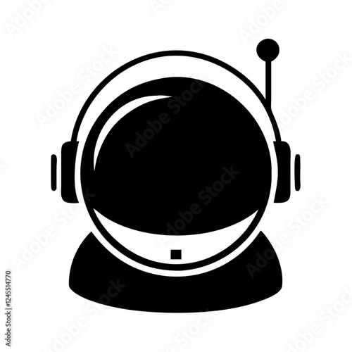 Astronaut Helmet Icon Vector